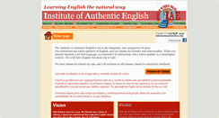Desktop Screenshot of instituteofauthenticenglish.com